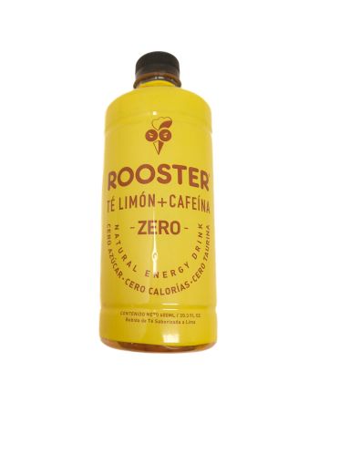 Imagen de BEBIDA ROOSTER TE NEGRO + CAFEINA LIMÓN CERO AZÚCAR 600 ML