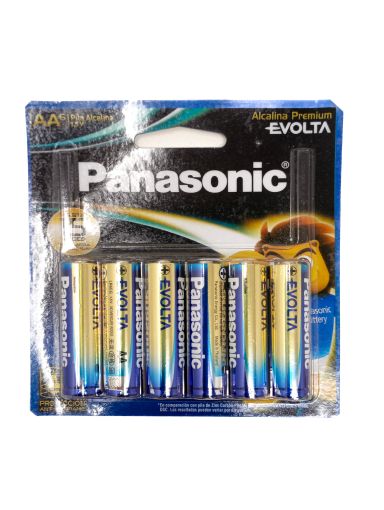 Imagen de BATERIA PANASONIC AA EVOLTA ALCALINA PREMIUM 6.00 UND