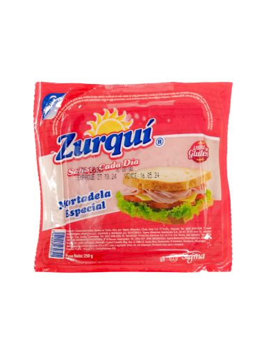 Imagen de MORTADELA ZURQUI ESPECIAL 250,00 g 