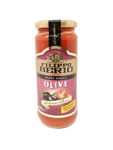 Imagen de SALSA FILIPPO BERIO DE TOMATE CON ACEITUNAS 340 G