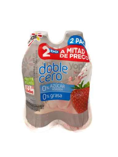 Imagen de OFERTA YOPLAIT 1500 G-2 UND YOGURT DOBLE CERO FRESA 