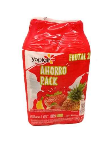 Imagen de OFERTA YOPLAIT 2 PACK FRUTAL-2 UND YOGURT FRUTAS TROPICALES 1 L+FRESA 1 L 