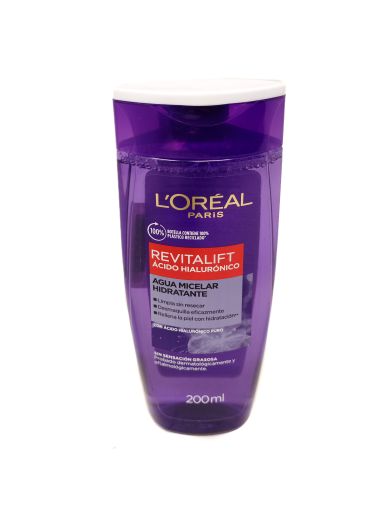 Imagen de AGUA MICELAR LOREAL REVITALIF ACIDO HIALURONICO 200 ML