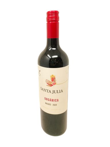 Imagen de VINO TINTO SANTA JULIA ORGÁNICO MALBEC  750 ml 