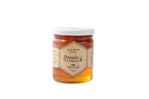 Imagen de MIEL DE ABEJA DORADA DORADA DE LA BAJURA CON PANAL 320 G