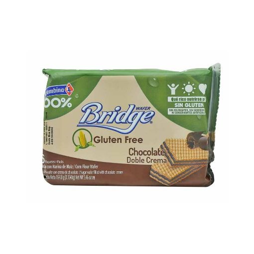 Imagen de SORBETO COLOMBINA BRIDGE SIN GLUTEN CHOCOLATE 154.80 G