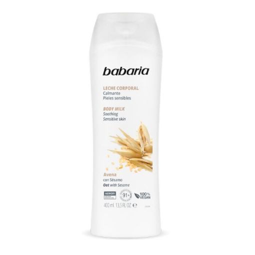 Imagen de LECHE CORPORAL BABARIA AVENA CON SÉSAMO PIELES SENSIBLES 400 ML