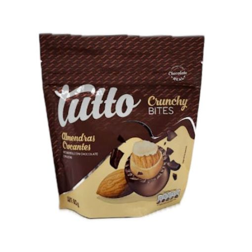 Imagen de ALMENDRAS TUTTO CRUNCHY BITES RECUBIERTAS CHOCOLATE CON LECHE 80 G