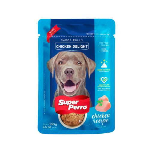 Imagen de ALIMENTO HÚMEDO SUPER PERRO POLLO 100.00 G