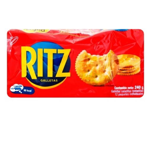 Imagen de GALLETAS SALADAS  NABISCO RITZ 12 UND  240 G