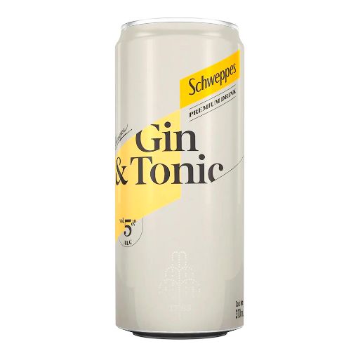 Imagen de BEBIDA ALCOHOLICA SCHWEPPES GIN & TONIC 310 ML