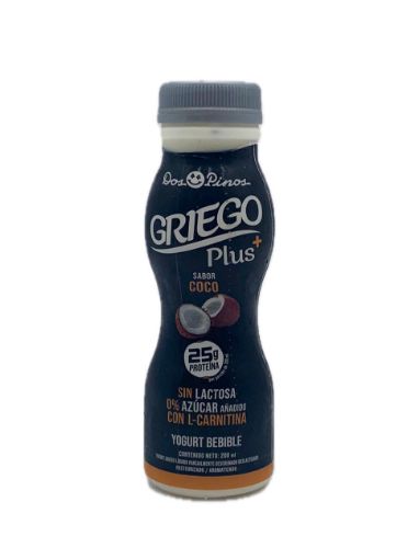 Imagen de YOGURT GRIEGO DOS PINOS PLUS SABOR COCO SIN LACTOSA 0% AZÚCAR AÑADIDO 200 ML