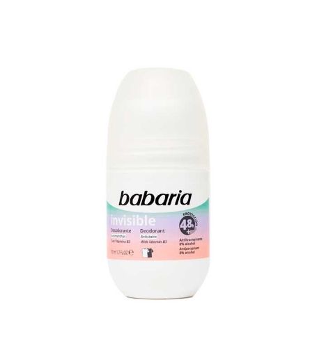 Imagen de DESODORANTE BABARIA INVISIBLE PARA MUJER EN ROLL-ON 50.00 ML