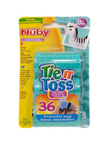 Imagen de BOLSAS PARA PAÑALES NUBY DESECHABLES REPUESTO 3 und