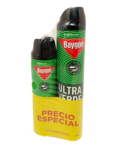 Imagen de OFERTA BAYGON INSECTICIDA VERDE 400 ML+285 ML PRECIO ESPECIAL 