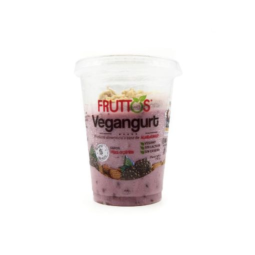 Imagen de YOGURT FRUTTOS VEGANGURT MORA ORGÁNICA CON TOPPING 190 g 