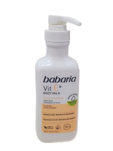 Imagen de LECHE CORPORAL BABARIA VITAMINA E HIDRATANTE 500 ML