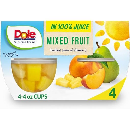 Imagen de FRUTAS TROPICALES DOLE EN JUGO 4 UND 452.00 G