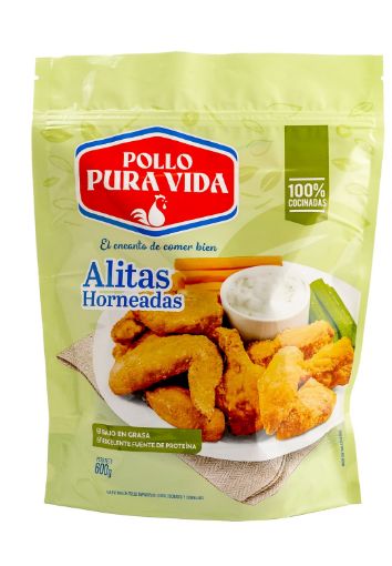 Imagen de ALITAS POLLO PURA VIDA HORNEADAS 600 G