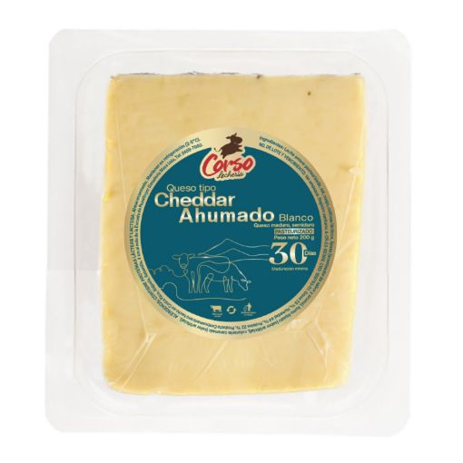 Imagen de QUESO CHEDDAR CORSO AHUMADO BLANCO 200.00 G