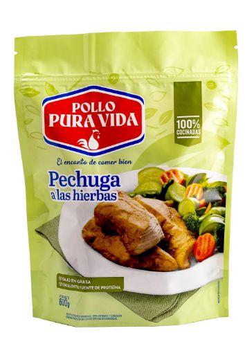 Imagen de PECHUGA POLLO PURA VIDA A LAS HIERBAS 600 G