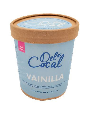 Imagen de HELADO DEL COCAL SABOR VAINILLA VEGANO 400 G