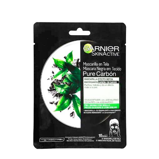 Imagen de MASCARILLA GARNIER PURE CARBÓN 28 G