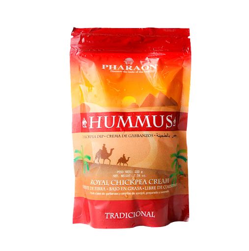 Imagen de DIP PHARAON HUMMUS DE PURE DE GARBANZO TRADICIONAL DOYPACK 220 G