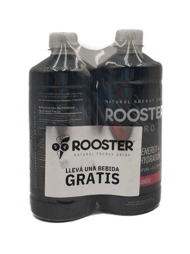 Imagen de OFERTA ROOSTER 600 ML BEBIDA ENERGETICA SANDIA +600 ML GRATIS  