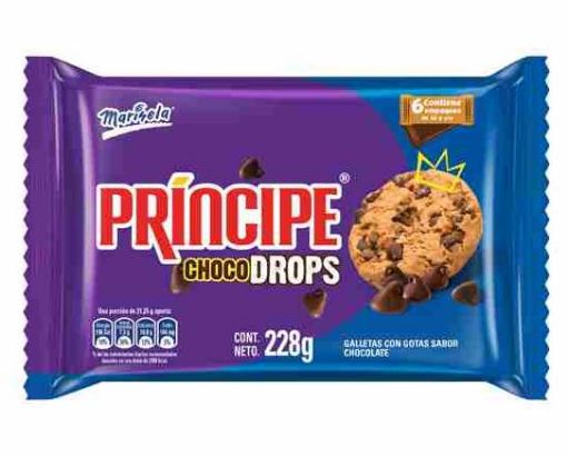 Imagen de GALLETAS MARINELA PRINCIPE CHISPAS DE CHOCOLATE 6 UND  228.00 G