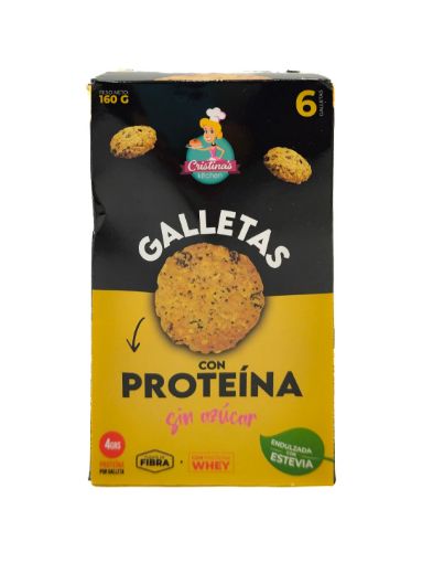 Imagen de GALLETAS CRISTINAS KITCHEN CON PROTEÍNA SIN AZÚCAR 160 G