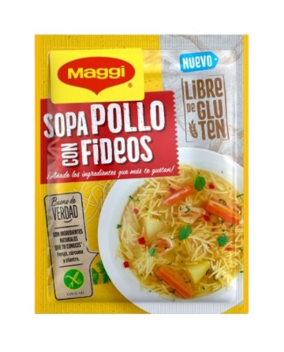 Imagen de SOPA DE POLLO  MAGGI CON FIDEOS SIN GLUTEN  57 g 