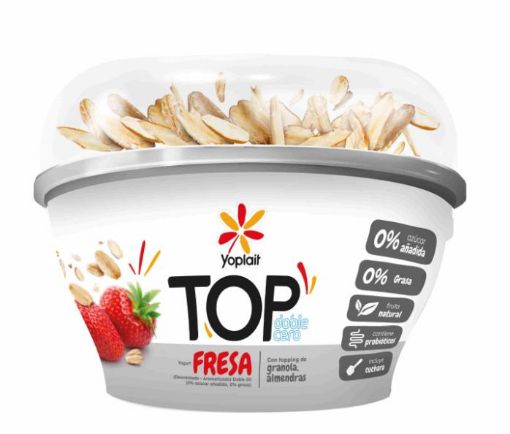 Imagen de YOGURT YOPLAIT LIGHT DOBLE CERO FRESA CON TOPPING GRANOLA  165.00 G