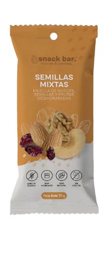 Imagen de SEMILLAS MIXTAS SNACK BAR 60 G