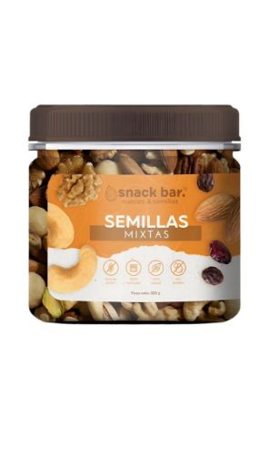 Imagen de SEMILLAS MIXTAS SNACK BAR TARRO 500.00 G