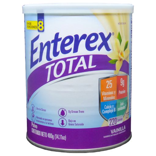 Imagen de COMPLEMENTO ALIMENTICIO ENTEREX TOTAL VAINILLA  400 G