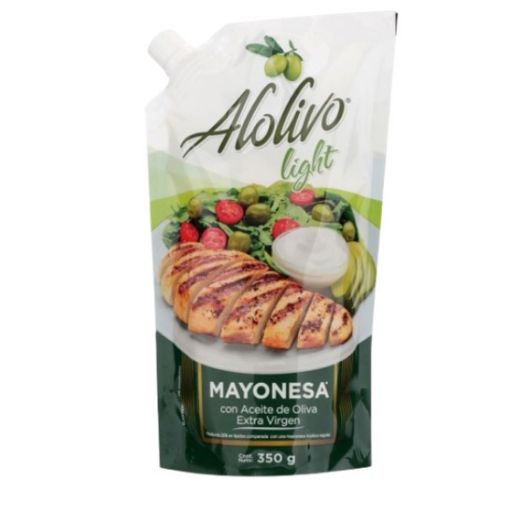 Imagen de MAYONESA ALOLIVO LIGHT CON ACEITE DE OLIVA DOYPACK 350.00 G