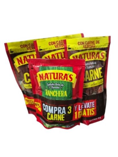 Imagen de OFERTA NATURAS 339 G-SALSA CARNE 3 UND 90G + SALSA RANCHERA 69 G 