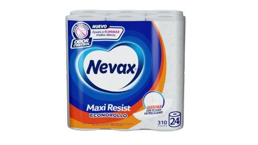 Imagen de PAPEL HIGIÉNICO NEVAX MAXI RESIST DOBLE HOJA 18.00 UND