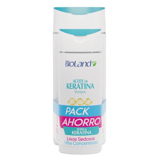 Imagen de OFERTA BIOLAND 1400 ML-SHAMPOO ACEITE DE KERATINA 1000 ML+ACONDICIONADOR 400 ML PREC ESP 