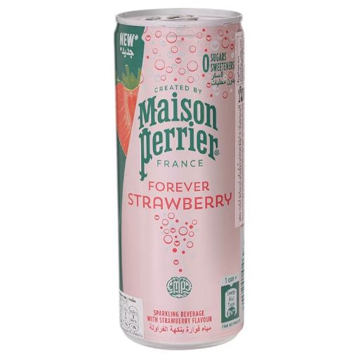 Imagen de AGUA MINERAL PERRIER SABOR STRAWBERRY LATA 250.00 ML