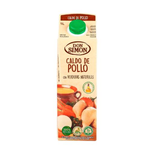 Imagen de CALDO DE POLLO DON SIMÓN CON VERDURAS NATURALES 1000 ML