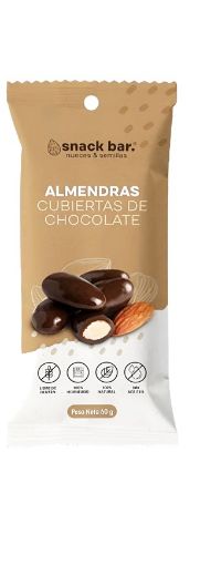 Imagen de ALMENDRAS SNACK BAR CUBIERTAS CHOCOLATE SEMI OSCURO 60.00 G