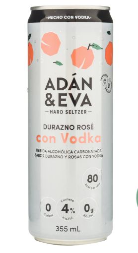 Imagen de BEBIDA ALCOHÓLICA ADÁN & EVA DURAZNO ROSA LATA 355,00 ml 