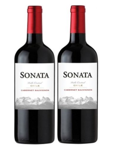 Imagen de OFERTA VINO SONATA CABERNET +SEGUNDO A MITAD DE PRECIO 2 PACK  1500.00 ML