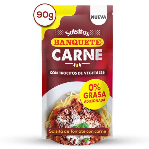 Imagen de SALSA BANQUETE DE TOMATE CON CARNE DOYPACK 90 g 