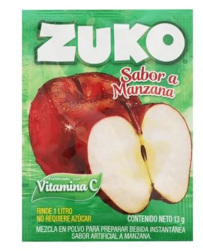 Imagen de BEBIDA ZUKO EN POLVO MANZANA 13 G