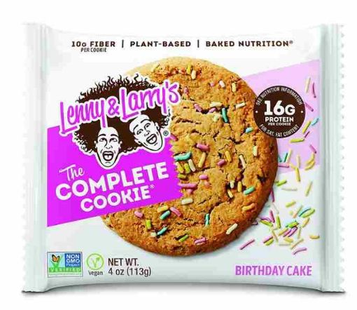 Imagen de GALLETA CON PROTEINA LENNY & LARRYS COMPLETA PASTEL CUMPLEAÑOS 113.00 G