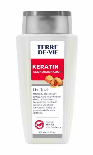 Imagen de ACONDICIONADOR TERRE DE VIE KERATINA LISO TOTAL 400.00 ML