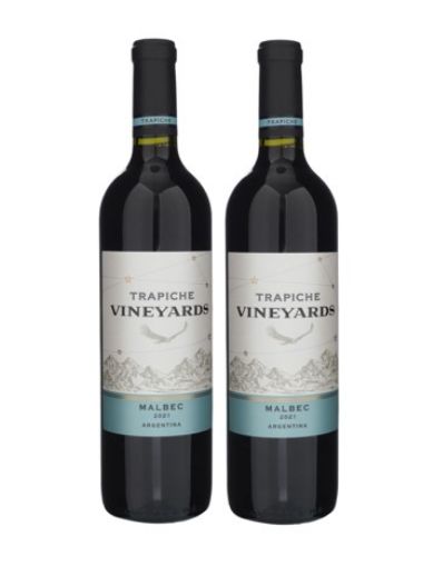 Imagen de OFERTA TRAPICHE 1500 ML-2 UND VINO TINTO MALBEC 750 ML 